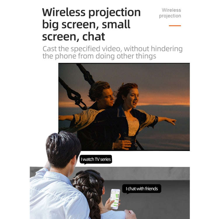 T20 320x240 400 Lumens Portable Home Theater LED HD Digital Projector, Same Screen Version, EU Pl...