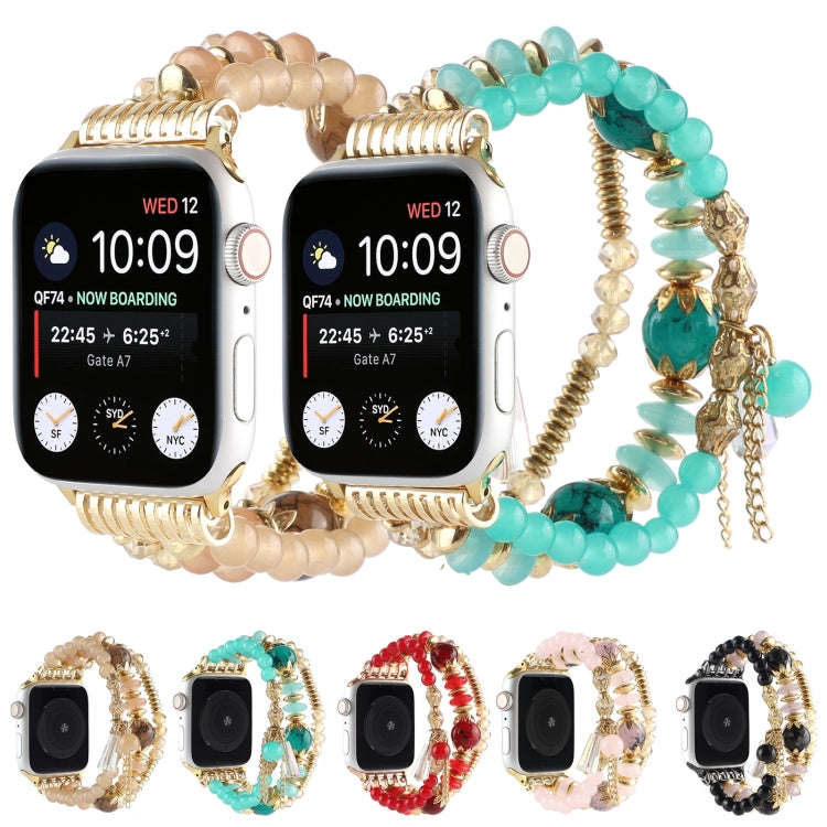 Pearl Strap Watch Band For Apple Watch Series 9&8&7 41mm / SE 3&SE 2&6&SE&5&4 40mm / 3&2&1 38mm(B...