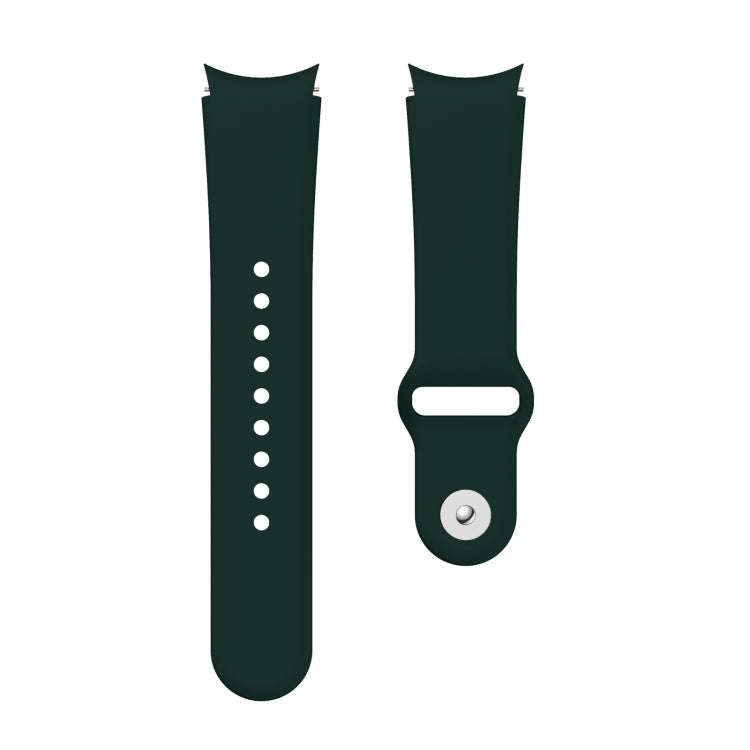 For Samsung Galaxy Watch4 40&44mm/Watch4 Classic 42&46mm Silicone Reverse Buckle Watch Band(Green)
