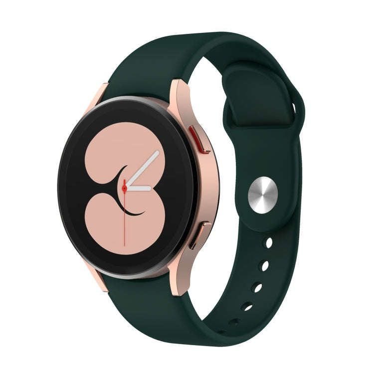 For Samsung Galaxy Watch4 40&44mm/Watch4 Classic 42&46mm Silicone Reverse Buckle Watch Band(Green)