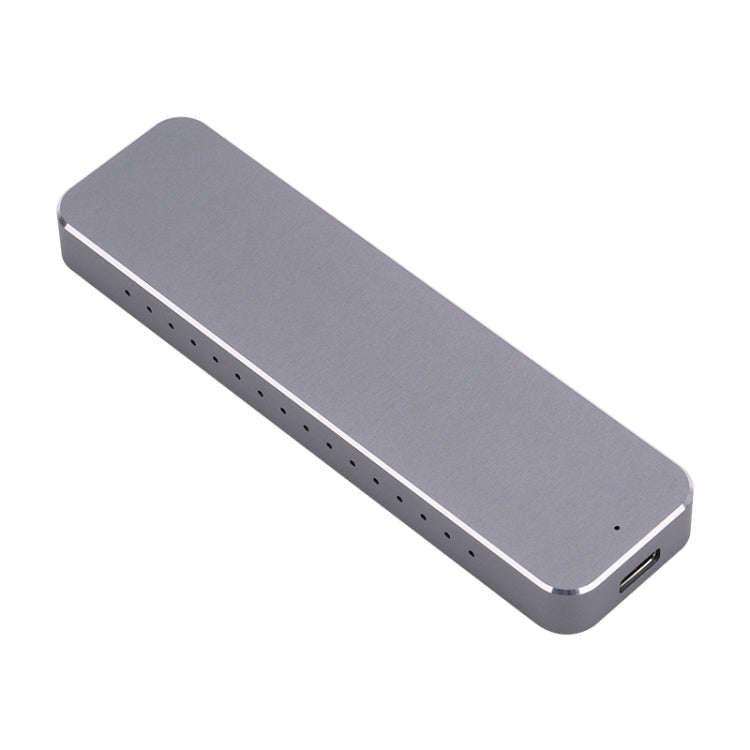 V195A USB-C / Type-C Female to M.2 NVMe SSD Hard Drive Enclosure(Grey)