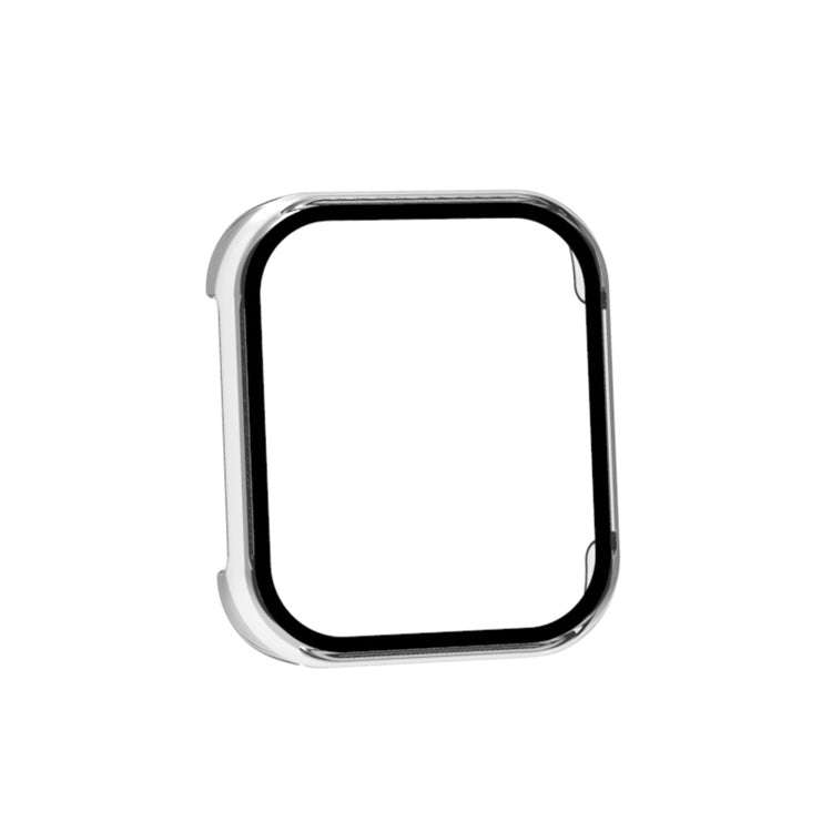 For OPPO Watch 2 42mm PC + Tempered Glass Watch Protective Case(Transparent White)