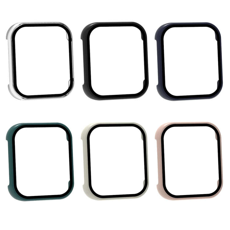 For OPPO Watch 2 42mm PC + Tempered Glass Watch Protective Case(Ink Blue)