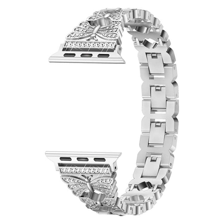 Stainless Steel Watch Band For Apple Watch Series 9&8&7 41mm / SE 3&SE 2&6&SE&5&4 40mm / 3&2&1 38...