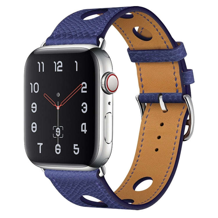 PU Silver Buckle Watch Band For Apple Watch Ultra 49mm&Watch Ultra 2 49mm / Series 9&8&7 45mm / S...