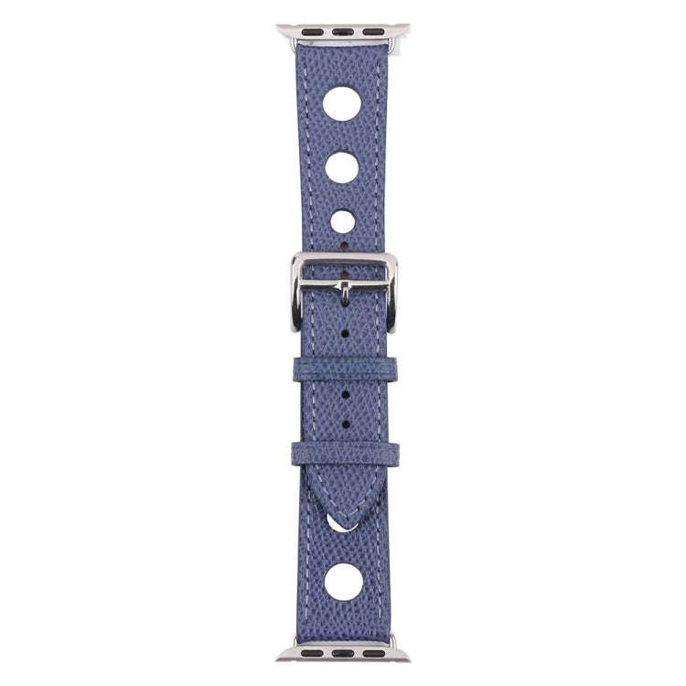 PU Silver Buckle Watch Band For Apple Watch Ultra 49mm&Watch Ultra 2 49mm / Series 9&8&7 45mm / S...