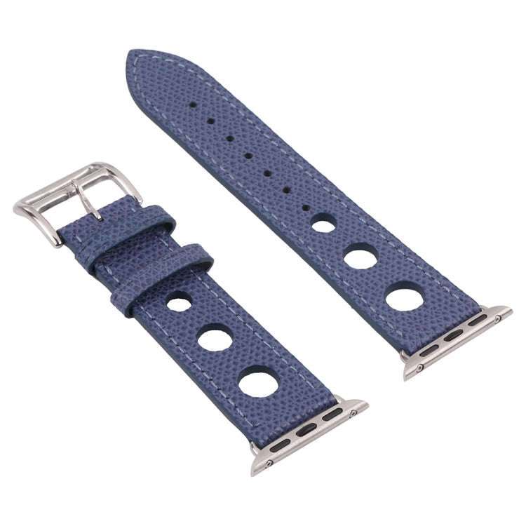 PU Silver Buckle Watch Band For Apple Watch Ultra 49mm&Watch Ultra 2 49mm / Series 9&8&7 45mm / S...