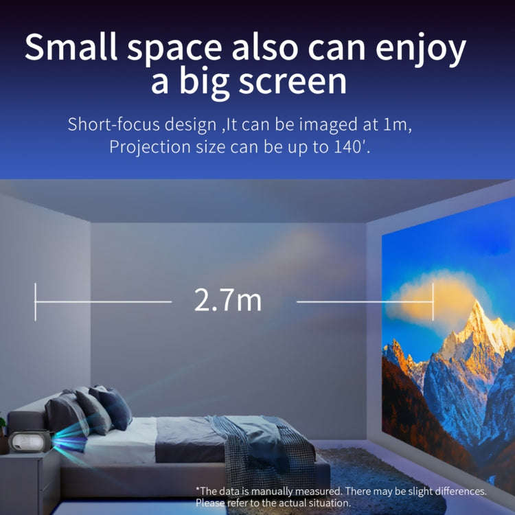 T7i 720P 200 ANSI Home Theater LED HD Digital Projector, Same Screen Version, EU Plug(Silver Grey)