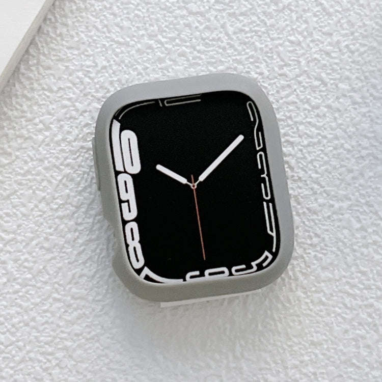 TPU Candy Color Watch Case For Apple Watch Series 9 / 8 / 7 41mm(Grey)