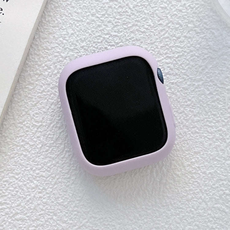 TPU Candy Color Watch Case For Apple Watch Series 9 / 8 / 7 41mm(Purple)