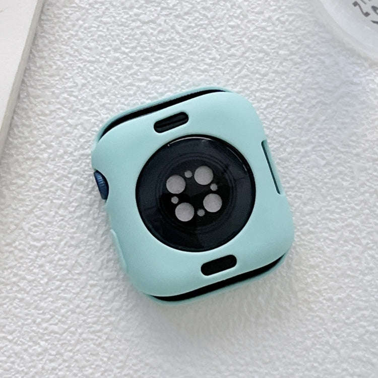 TPU Candy Color Watch Case For Apple Watch Series 9 / 8 / 7 41mm(Dark Blue)
