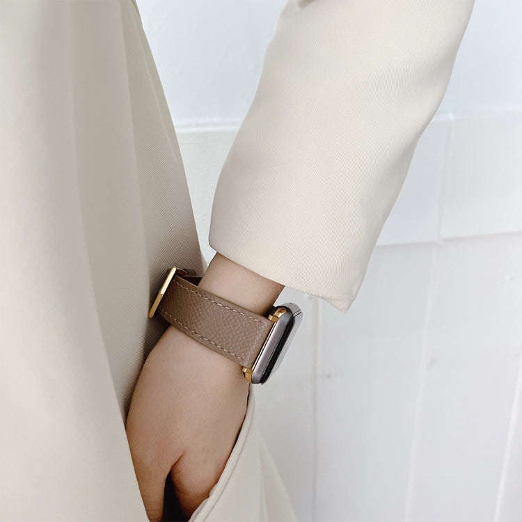 Leather Strap For Apple Watch Series 9&8&7 41mm / SE 3&SE 2&6&SE&5&4 40mm / 3&2&1 38mm(Coffee)