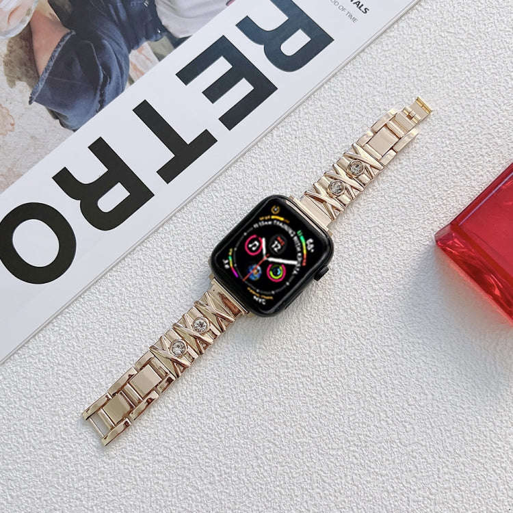 X Diamond Ladies Watch Band For Apple Watch Ultra 49mm&Watch Ultra 2 49mm / Series 9&8&7 45mm / S...