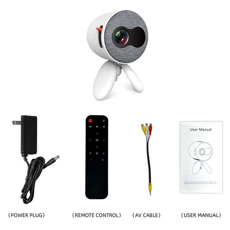 YG220 Same Screen Version Children Projector Mini LED Portable Home Speaker Projector, Plug Type:...