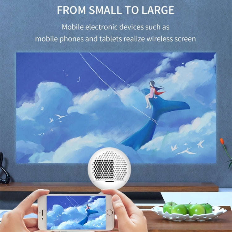YG220 Same Screen Version Children Projector Mini LED Portable Home Speaker Projector, Plug Type:...