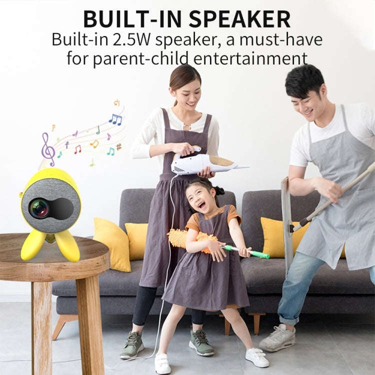 YG220 Same Screen Version Children Projector Mini LED Portable Home Speaker Projector, Plug Type:...