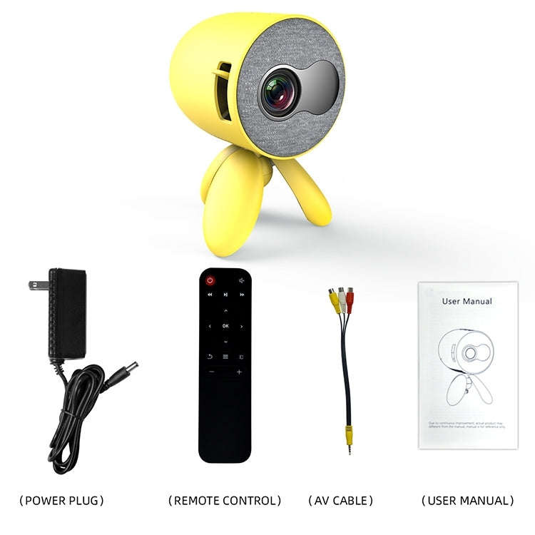 YG220 Same Screen Version Children Projector Mini LED Portable Home Speaker Projector, Plug Type:...