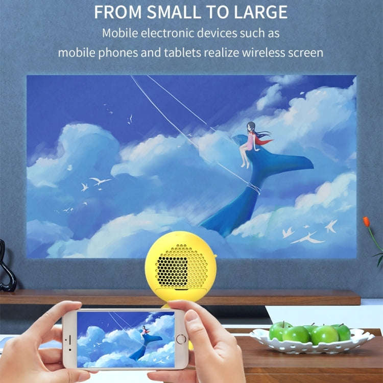 YG220 Same Screen Version Children Projector Mini LED Portable Home Speaker Projector, Plug Type:...