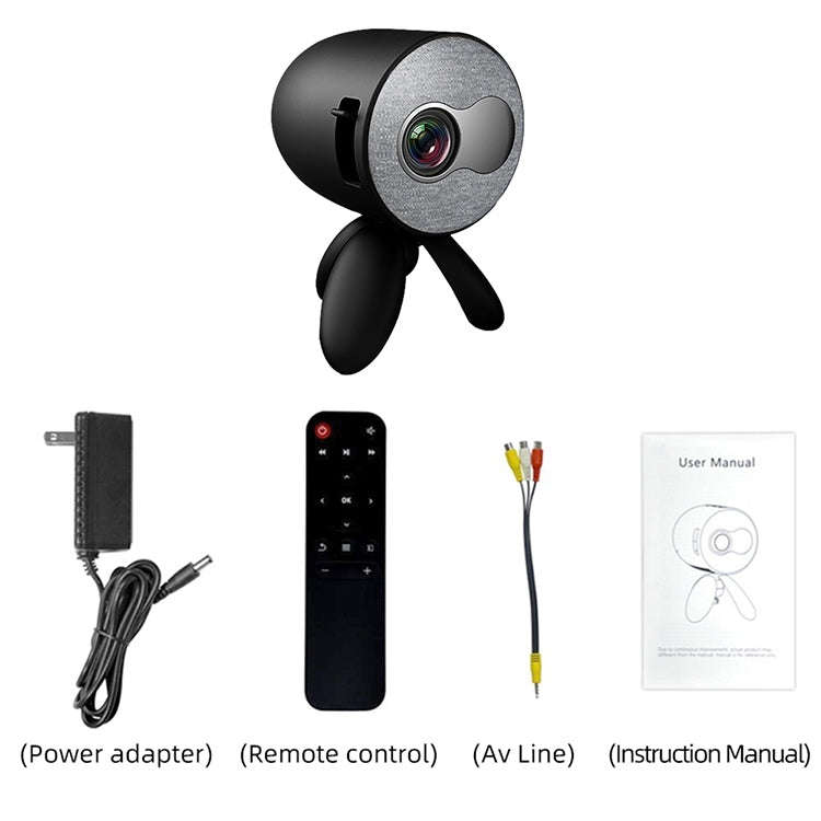 YG220 Same Screen Version Children Projector Mini LED Portable Home Speaker Projector, Plug Type:...