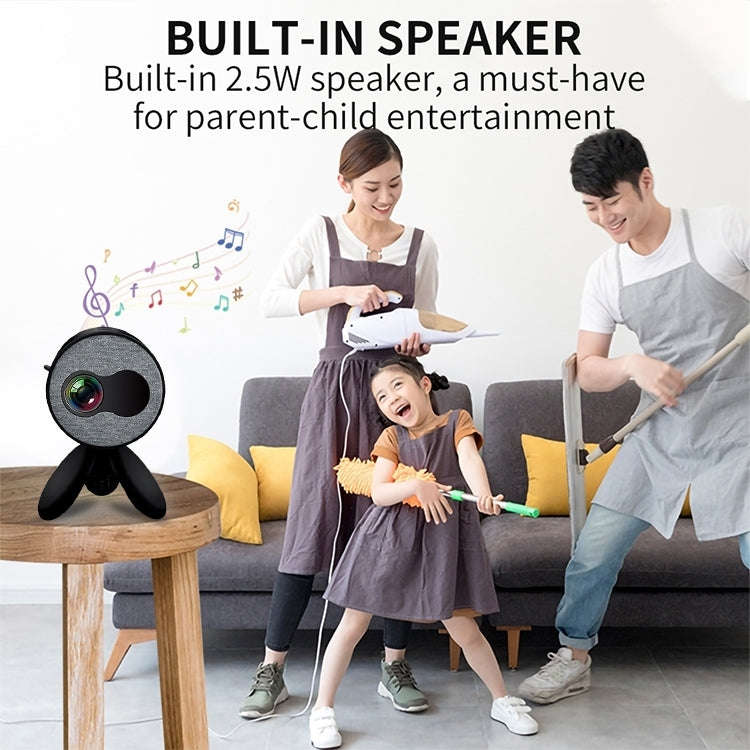 YG220 Same Screen Version Children Projector Mini LED Portable Home Speaker Projector, Plug Type:...