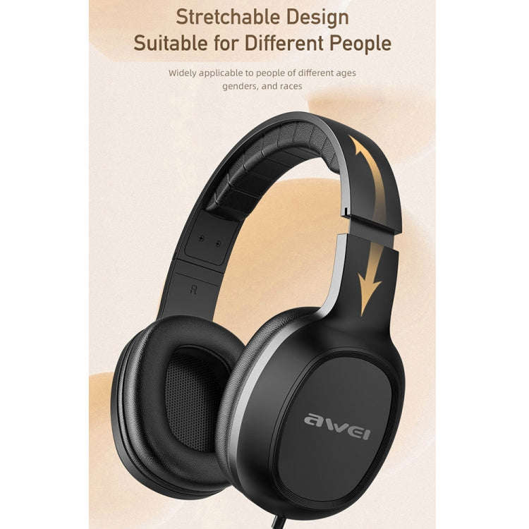 awei GM-6 3.5mm Stereo Wired Headset(White)