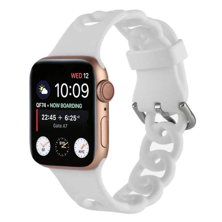 Hollow Out Silicone Watch Band For Apple Watch Ultra 49mm&Watch Ultra 2 49mm / Series 9&8&7 45mm ...