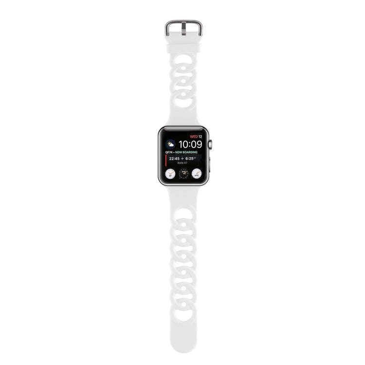 Hollow Out Silicone Watch Band For Apple Watch Ultra 49mm&Watch Ultra 2 49mm / Series 9&8&7 45mm ...