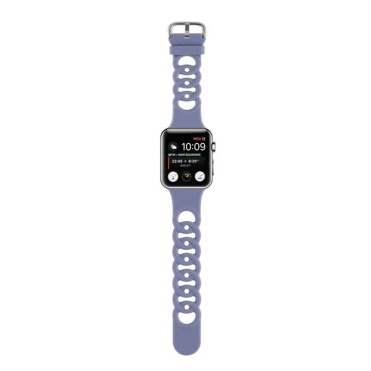 Hollow Out Silicone Watch Band For Apple Watch Ultra 49mm&Watch Ultra 2 49mm / Series 9&8&7 45mm ...
