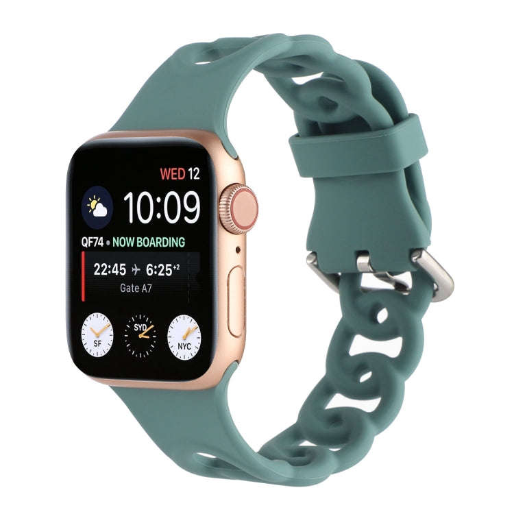 Hollow Out Silicone Watch Band For Apple Watch Ultra 49mm&Watch Ultra 2 49mm / Series 9&8&7 45mm ...