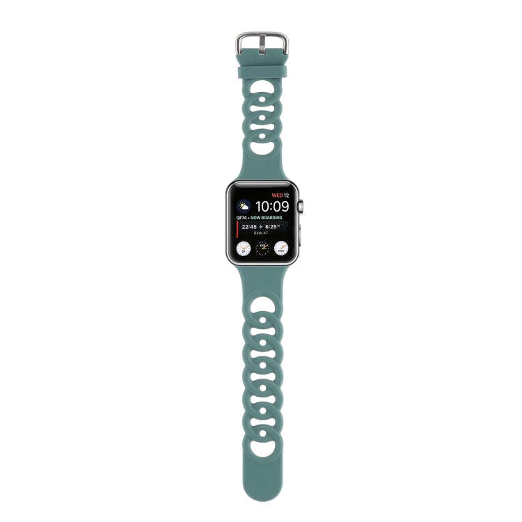 Hollow Out Silicone Watch Band For Apple Watch Ultra 49mm&Watch Ultra 2 49mm / Series 9&8&7 45mm ...