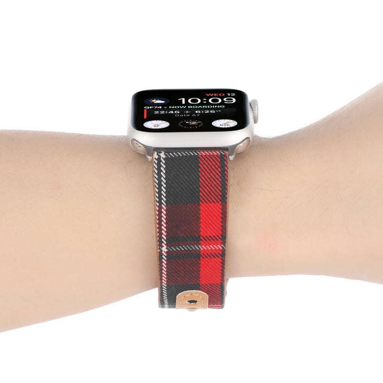 Cloth Texture Sports Leather Watch Band For Apple Watch Ultra 49mm&Watch Ultra 2 49mm / Series 9&...