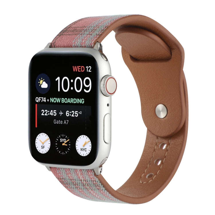 Cloth Texture Sports Leather Watch Band For Apple Watch Ultra 49mm&Watch Ultra 2 49mm / Series 9&...
