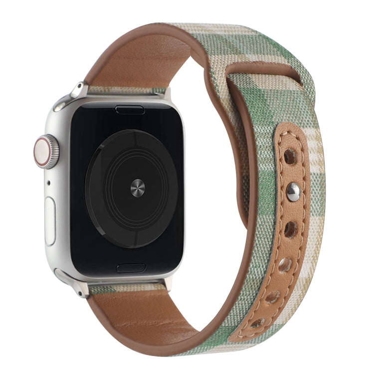 Cloth Texture Sports Leather Watch Band For Apple Watch Ultra 49mm&Watch Ultra 2 49mm / Series 9&...