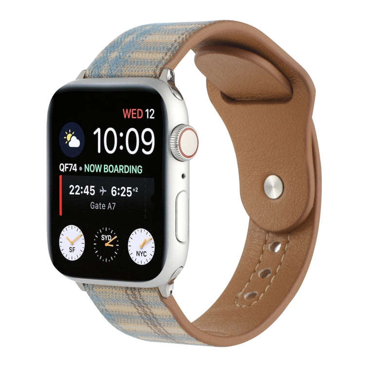 Cloth Texture Sports Leather Watch Band For Apple Watch Ultra 49mm&Watch Ultra 2 49mm / Series 9&...