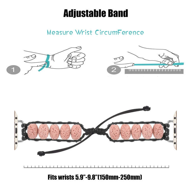 Volcanic Stone Watch Band For Apple Watch Series 9&8&7 41mm / SE 3&SE 2&6&SE&5&4 40mm / 3&2&1 38m...