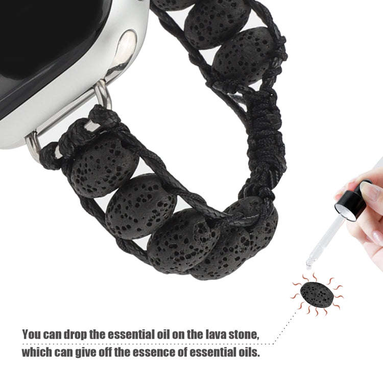 Volcanic Stone Watch Band For Apple Watch Series 9&8&7 41mm / SE 3&SE 2&6&SE&5&4 40mm / 3&2&1 38m...