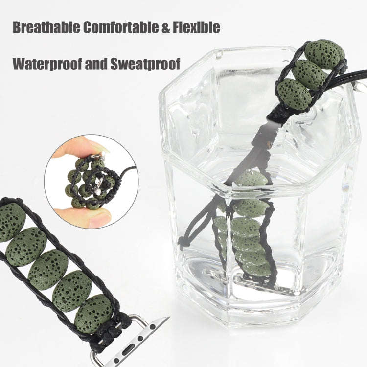 Volcanic Stone Watch Band For Apple Watch Series 9&8&7 41mm / SE 3&SE 2&6&SE&5&4 40mm / 3&2&1 38m...