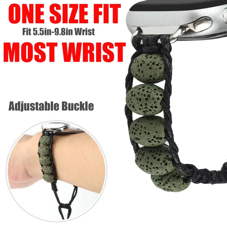Volcanic Stone Watch Band For Apple Watch Series 9&8&7 41mm / SE 3&SE 2&6&SE&5&4 40mm / 3&2&1 38m...