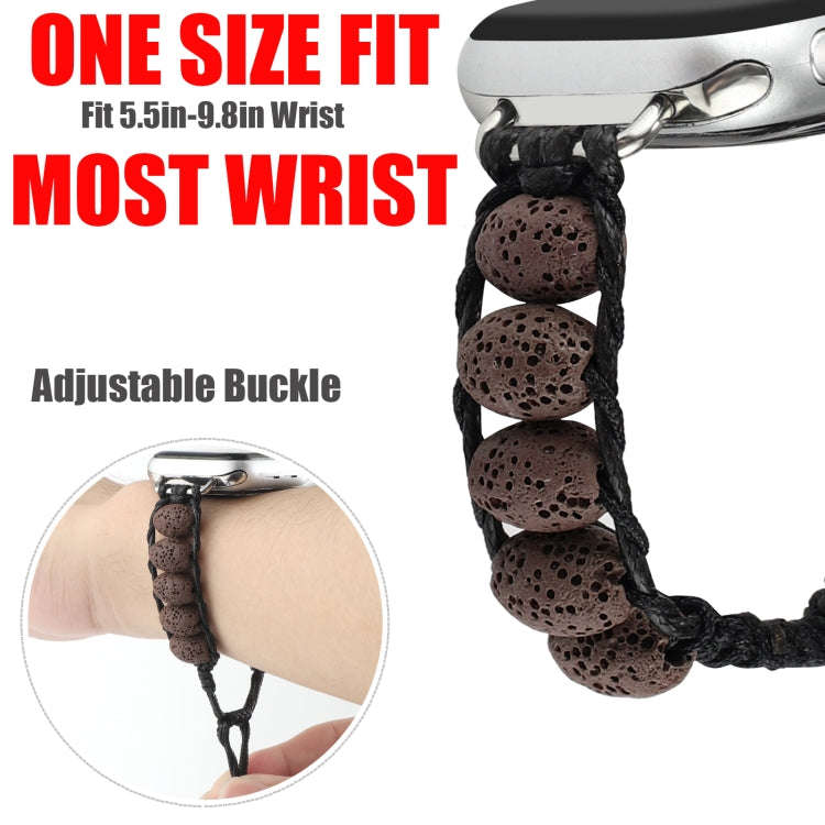 Volcanic Stone Watch Band For Apple Watch Series 9&8&7 41mm / SE 3&SE 2&6&SE&5&4 40mm / 3&2&1 38m...