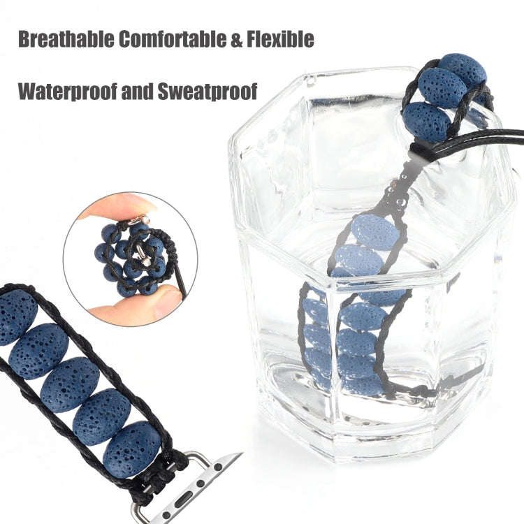 Volcanic Stone Watch Band For Apple Watch Series 9&8&7 41mm / SE 3&SE 2&6&SE&5&4 40mm / 3&2&1 38m...