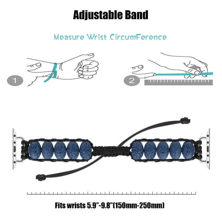 Volcanic Stone Watch Band For Apple Watch Series 9&8&7 41mm / SE 3&SE 2&6&SE&5&4 40mm / 3&2&1 38m...