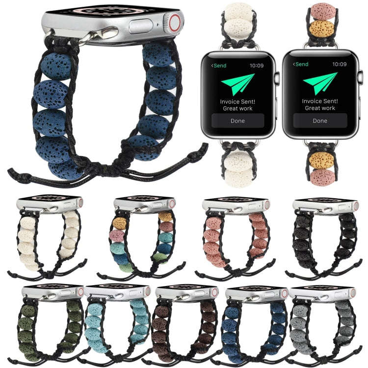 Volcanic Stone Watch Band For Apple Watch Series 9&8&7 41mm / SE 3&SE 2&6&SE&5&4 40mm / 3&2&1 38m...