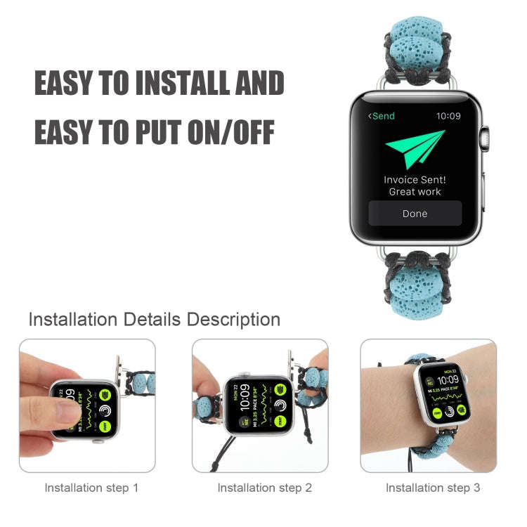 Volcanic Stone Watch Band For Apple Watch Ultra 49mm&Watch Ultra 2 49mm / Series 9&8&7 45mm / SE ...
