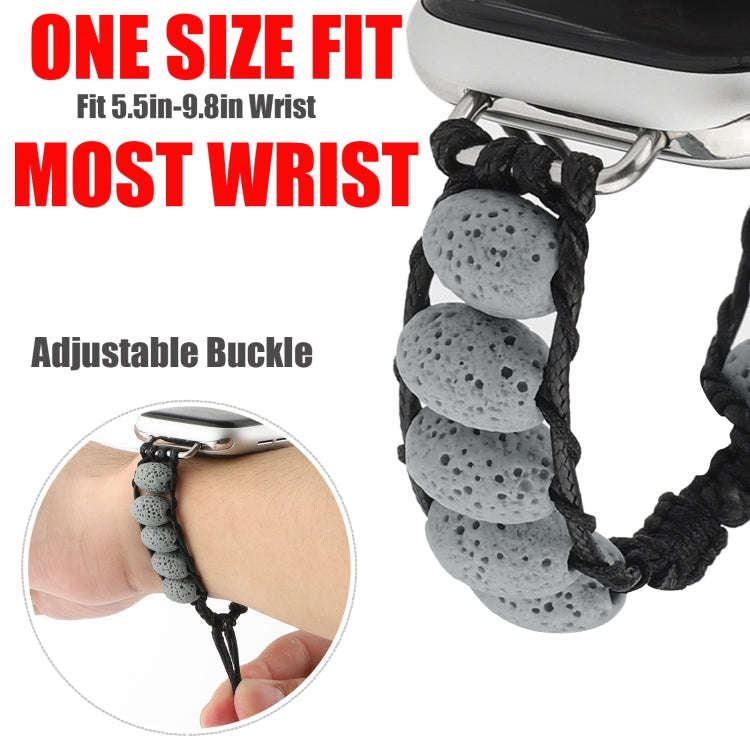 Volcanic Stone Watch Band For Apple Watch Ultra 49mm&Watch Ultra 2 49mm / Series 9&8&7 45mm / SE ...
