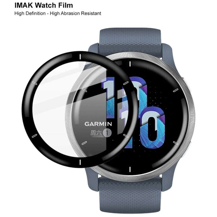 For Garmin Venu 2 IMAK HD High Transparent Wear-resistant Watch Screen Protective Film