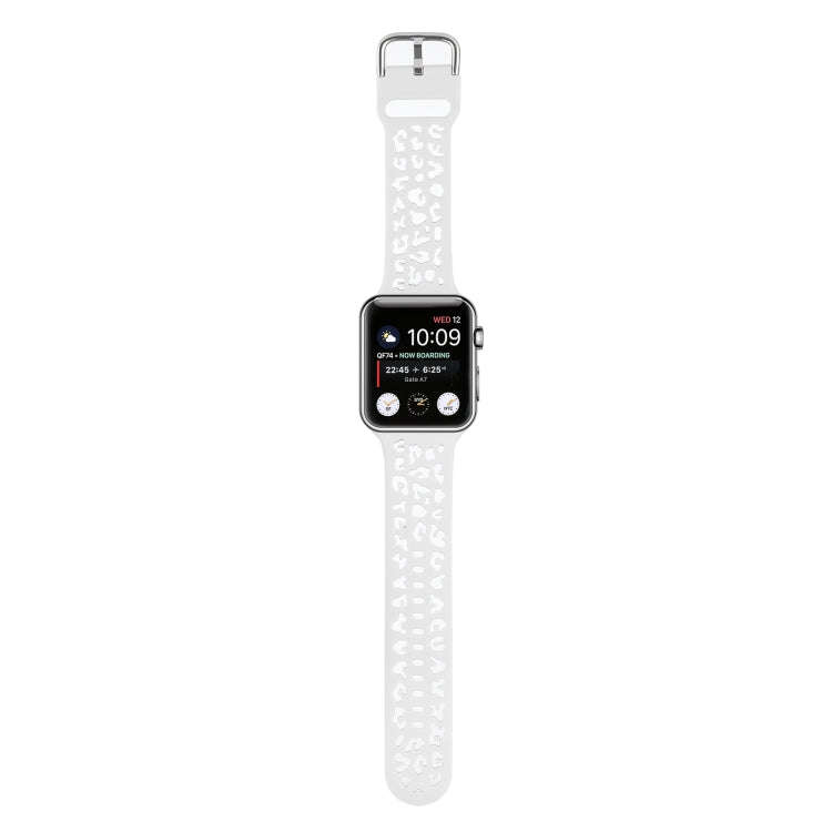 Hollow Out Silicone Watch Band For Apple Watch Series 9&8&7 41mm / SE 3&SE 2&6&SE&5&4 40mm / 3&2&...