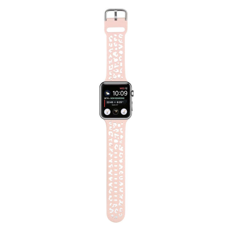 Hollow Out Silicone Watch Band For Apple Watch Series 9&8&7 41mm / SE 3&SE 2&6&SE&5&4 40mm / 3&2&...