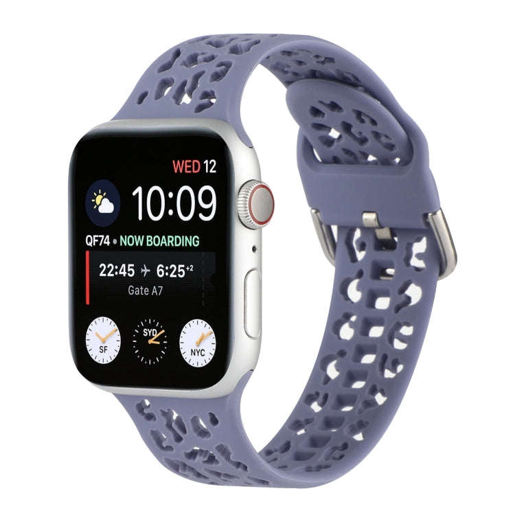 Hollow Out Silicone Watch Band For Apple Watch Ultra 49mm&Watch Ultra 2 49mm / Series 9&8&7 45mm ...