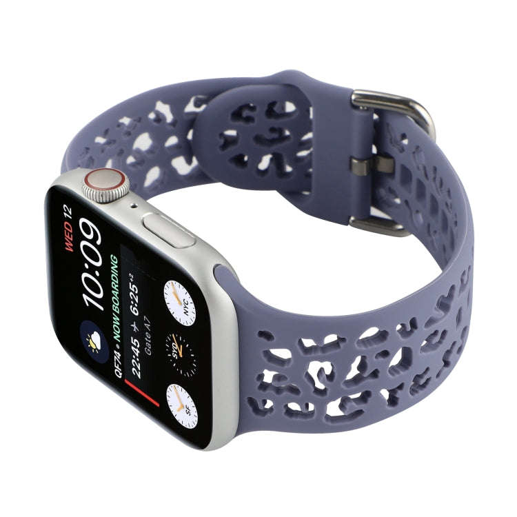 Hollow Out Silicone Watch Band For Apple Watch Ultra 49mm&Watch Ultra 2 49mm / Series 9&8&7 45mm ...