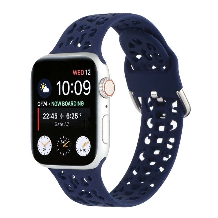 Hollow Out Silicone Watch Band For Apple Watch Ultra 49mm&Watch Ultra 2 49mm / Series 9&8&7 45mm ...